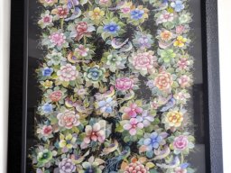 تابلوی نقاشی گل و مرغ